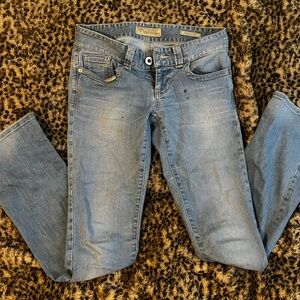 vintage y2k 2000s low-rise guess daredevil bootcut jeans
